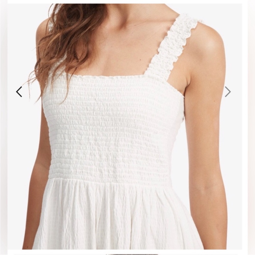 Roxy White Textured Mini Dress - Picture 3 of 12